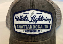 Load image into Gallery viewer, BLUE WHITE LIGHTNING HAT
